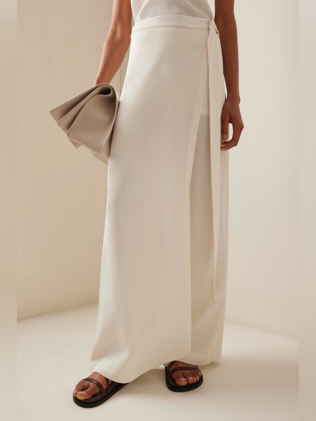 St. Agni - Wrapped Wide Leg Pants — image 2 of 8